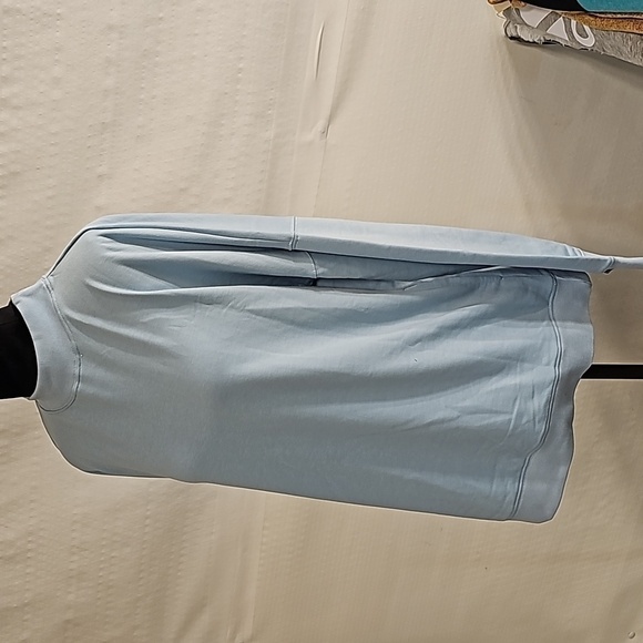 CASUAL long sleeve light blue sweatshirt with mock turtleneck size xl NWOT - Picture 3 of 8